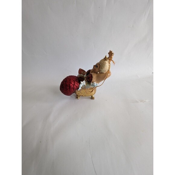 Katherine's Collection Chubby Mermaid in Bubble Bath Ornament Red - Picture 6 of 6
